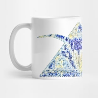 TRIFORCE blue horned design Mug